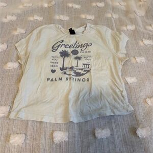 Wild Fable Palm Springs Graphic Crop Top Size L
